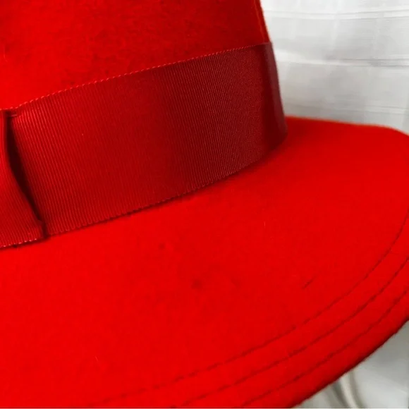 Doeskin Felt 100% Wool Career Collection Fedora Hat with Feather Vintage 60’s - Picture 3 of 15